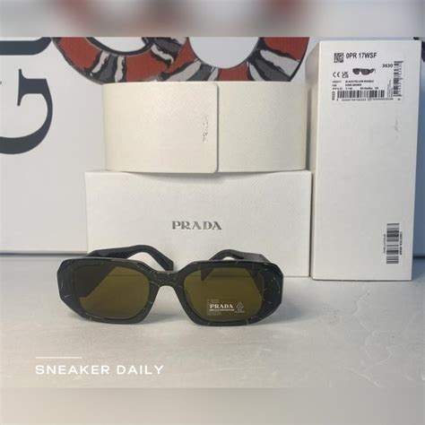 Prada PR 17WSF Rectangular Sunglasses 